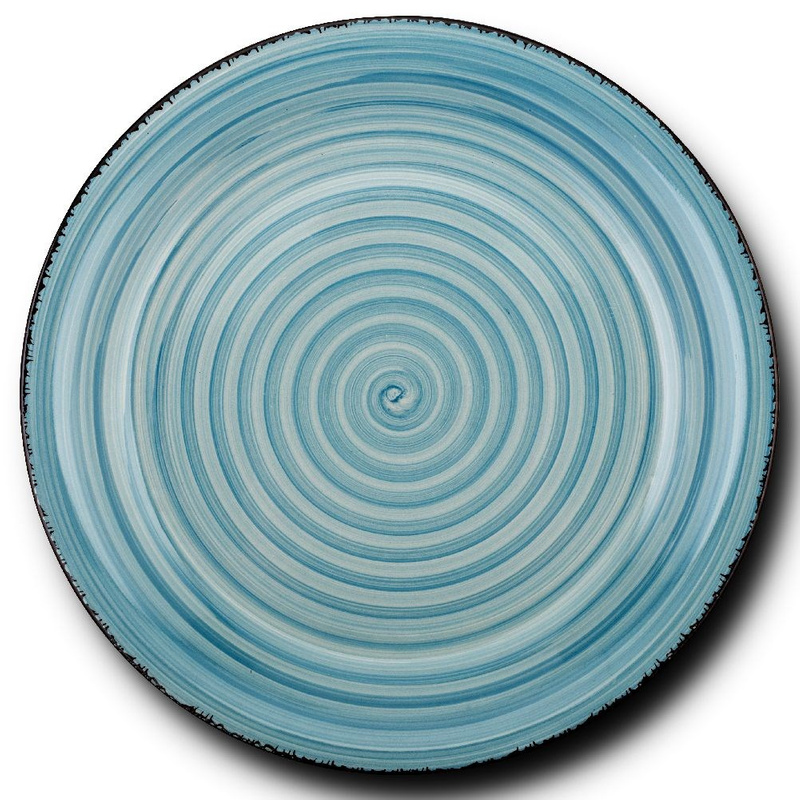 Talerz ceramiczny obiadowy płytki na obiad FADED BLUE 27 cm